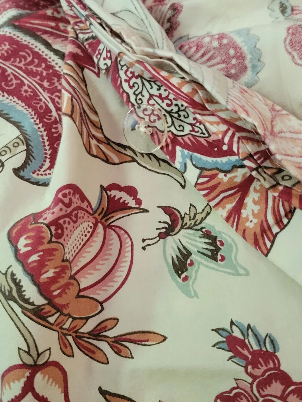 Pottery Barn Caesarea Israel Cotton Paisley Duvet Cover Sham Full Queen 3pc Set